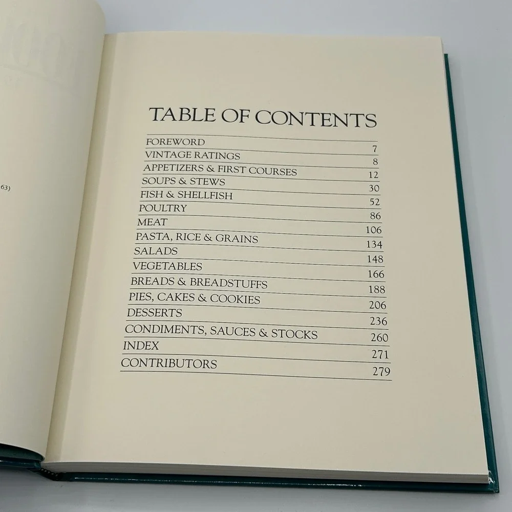 The Best of Food & Wine 1992 Collection Cookbook Recipes Hardcover Illustrated